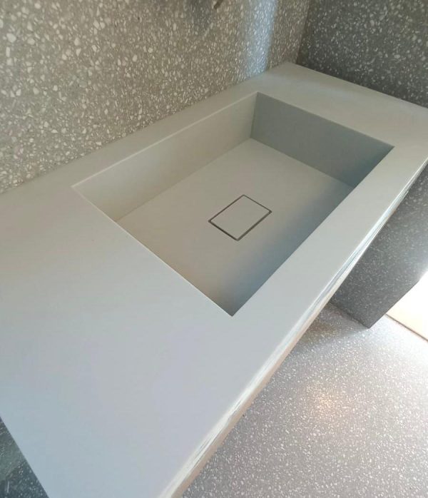 ⁦משטח כיור בנוי מקוריאן דגם "BOX"⁩ – תמונה ⁦3⁩